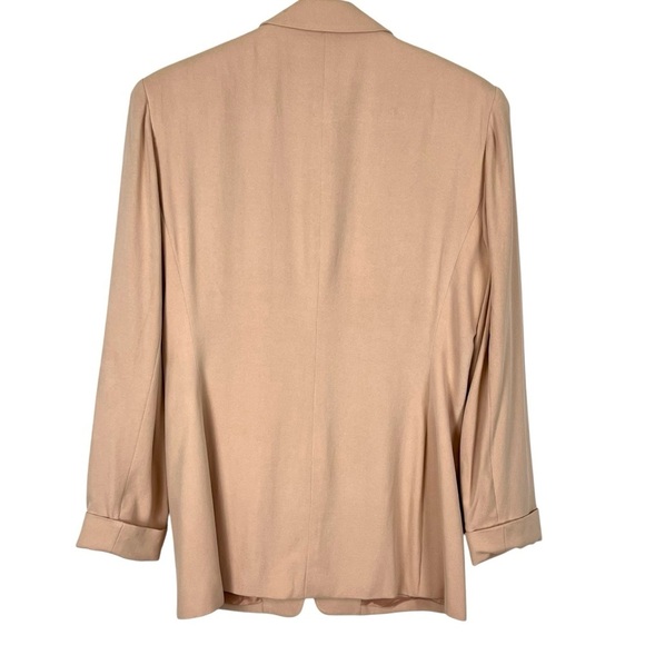 Rena Rowen 100% Silk Spring & Summer Career Long-Line Blazer Size 6 - Picture 2 of 12